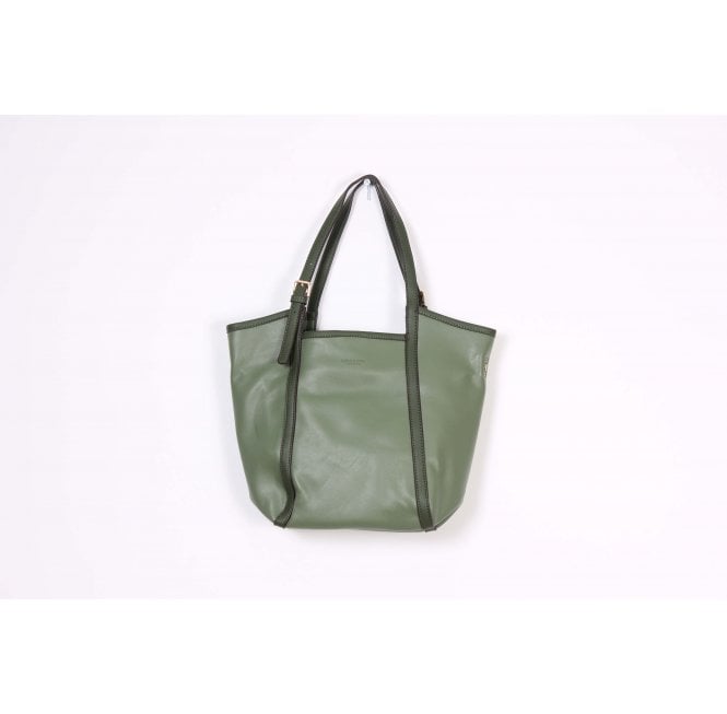 Winter Woodland Faux Leather Green Handbag